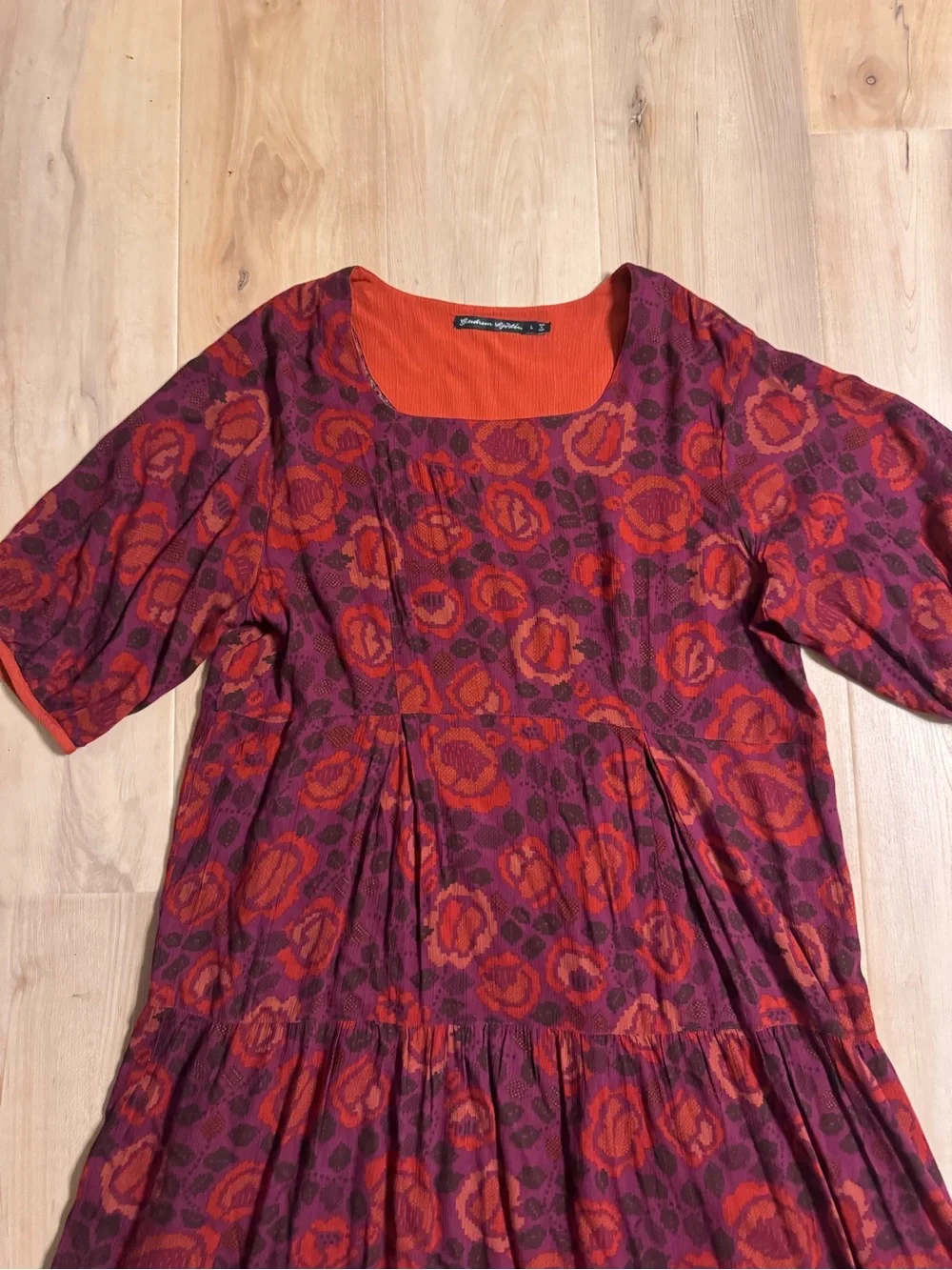 Gudrun Sjoden Kelim Dress Size Large - Picture 4 of 7